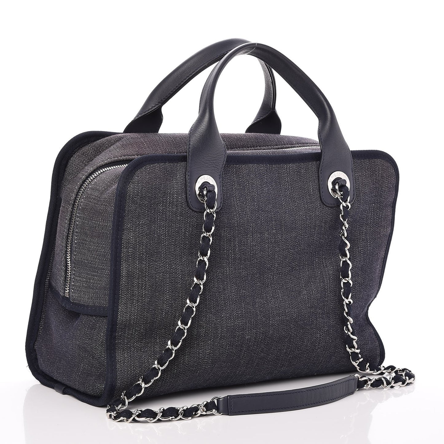 Denim Deauville Bowling Bag Dark Blue