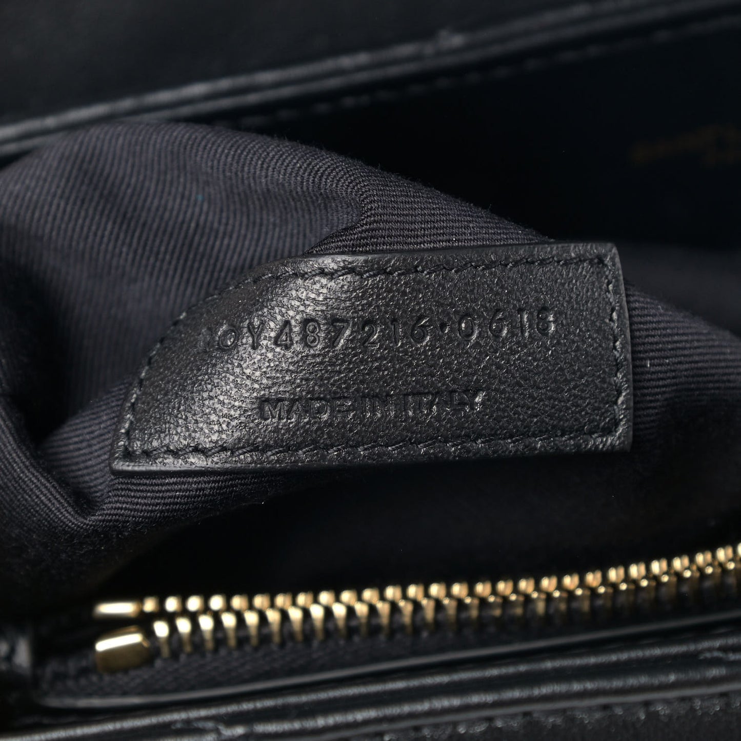 Calfskin Y Quilted Monogram Medium Loulou Chain Satchel Black