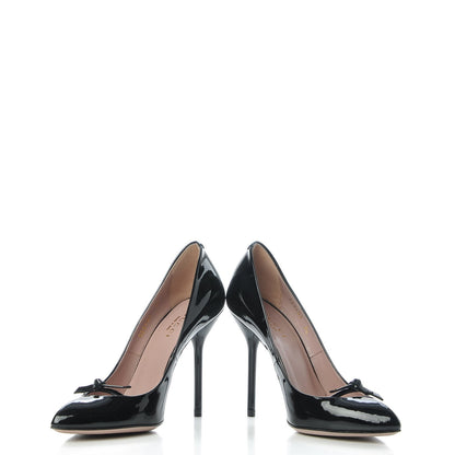 Gucci Vernice Crystal Beverly Pumps 34 Black 5 of 14
