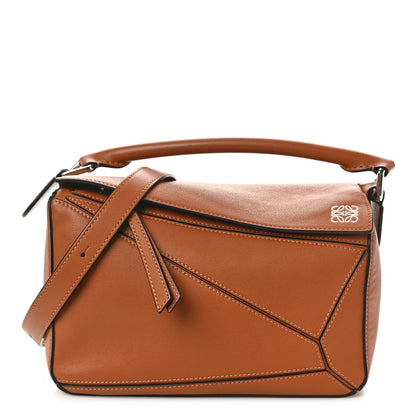 Loewe Calfskin Small Puzzle Bag Tan 1 of 8