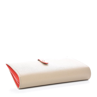 Celine Grained Calfskin Large Multifunction Strap Wallet Pop Red Chalk 4 of 6