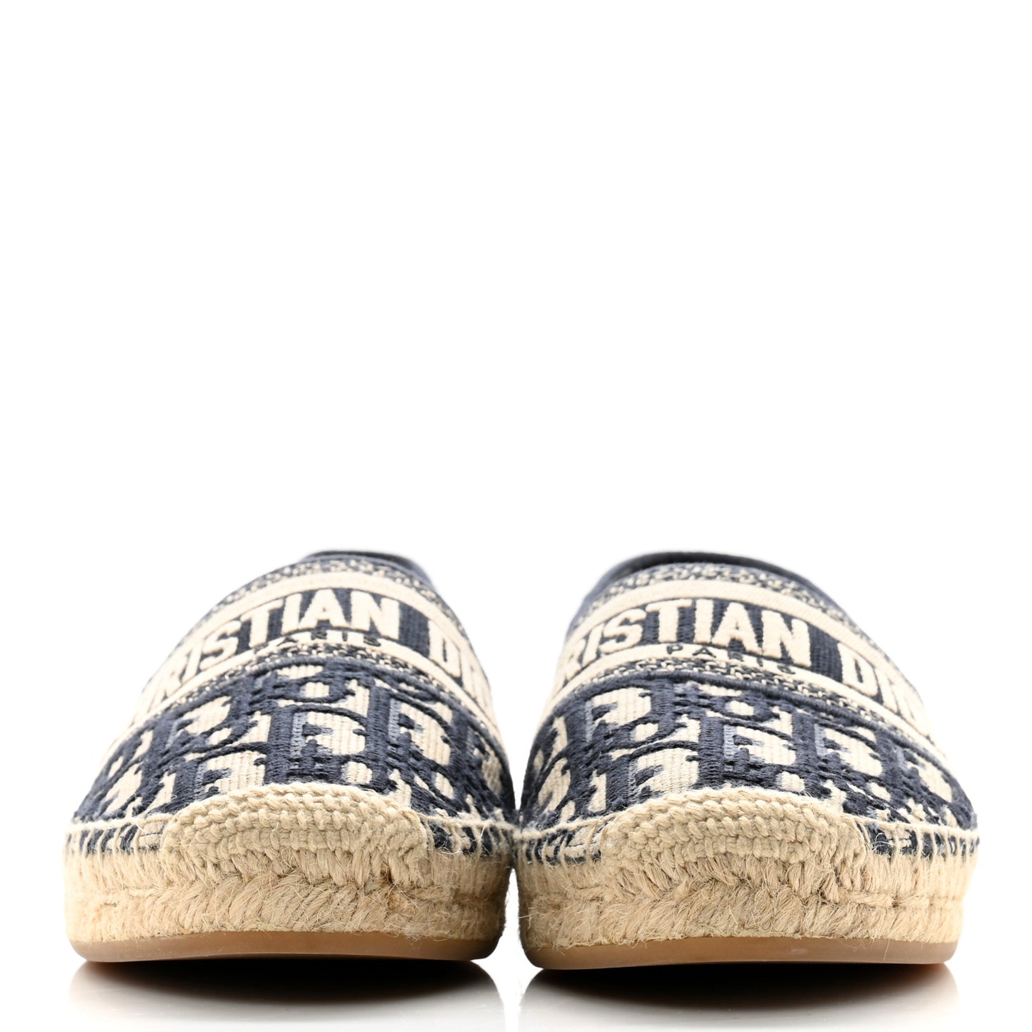 Oblique Embroidered Granville 15mm Espadrilles 38.5 Deep Blue