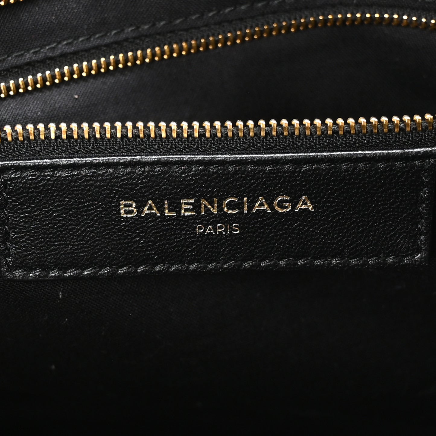 Chevre Gold Metallic Edge Hardware City Black