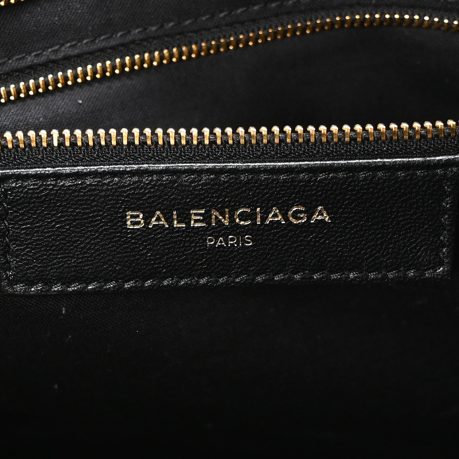 Balenciaga Chevre Gold Metallic Edge Hardware City Black 7 of 11