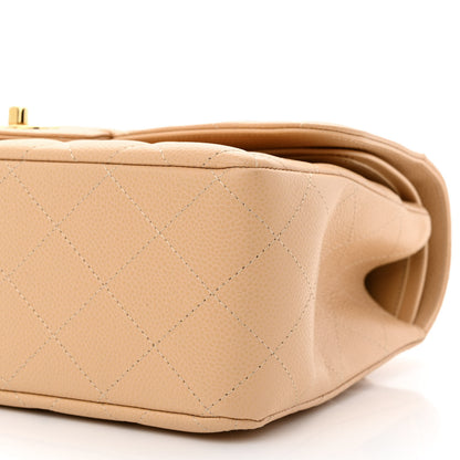 Chanel Caviar Quilted Jumbo Double Flap Beige 10 of 10