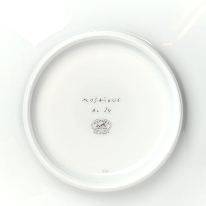 Hermes Porcelain Mosaique Au 24 Gold Tea Cup And Saucer Set Of 2 9 of 10