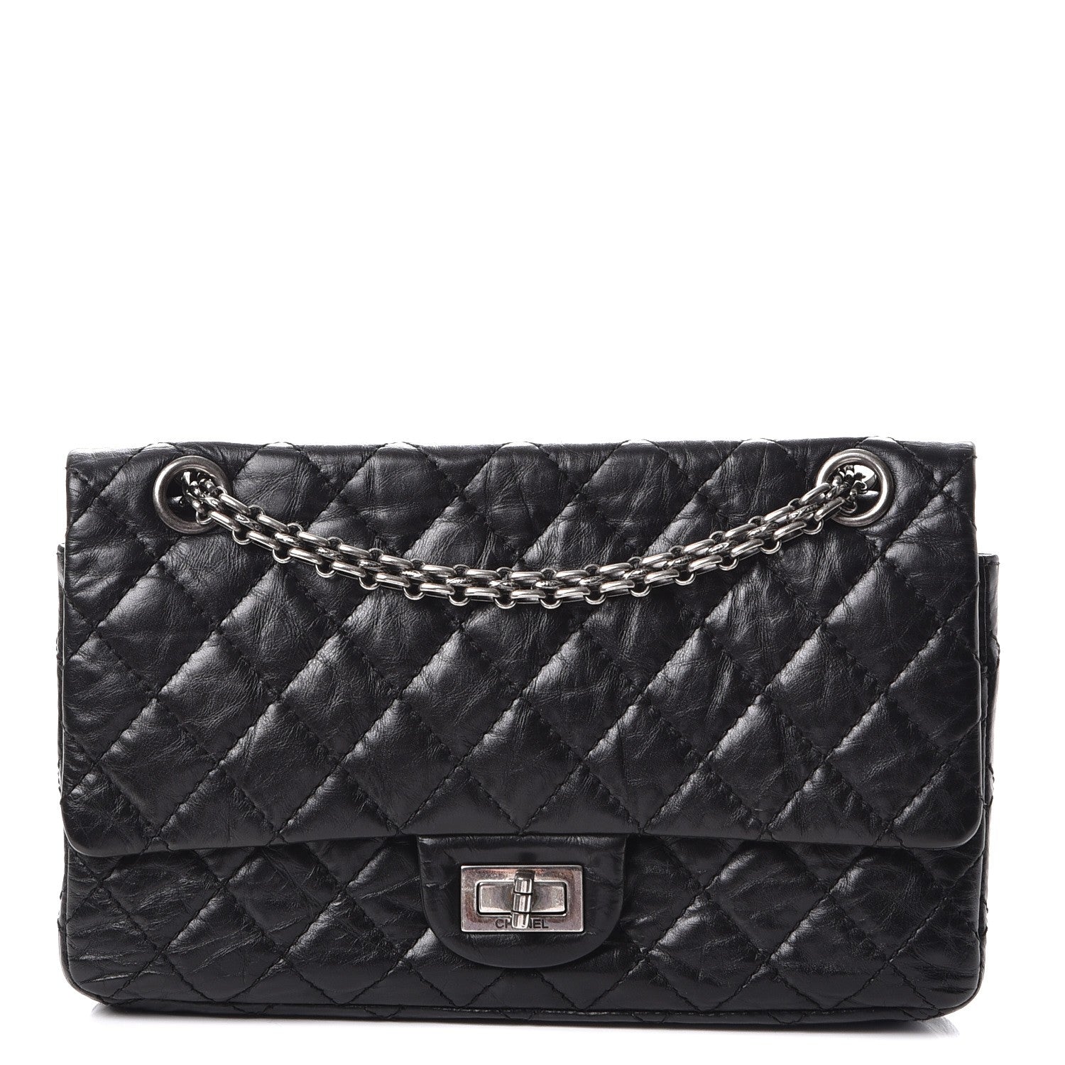 Chanel Aged Calfskin Quilted 2.55 Reissue 225 Flap Black 1 of 9