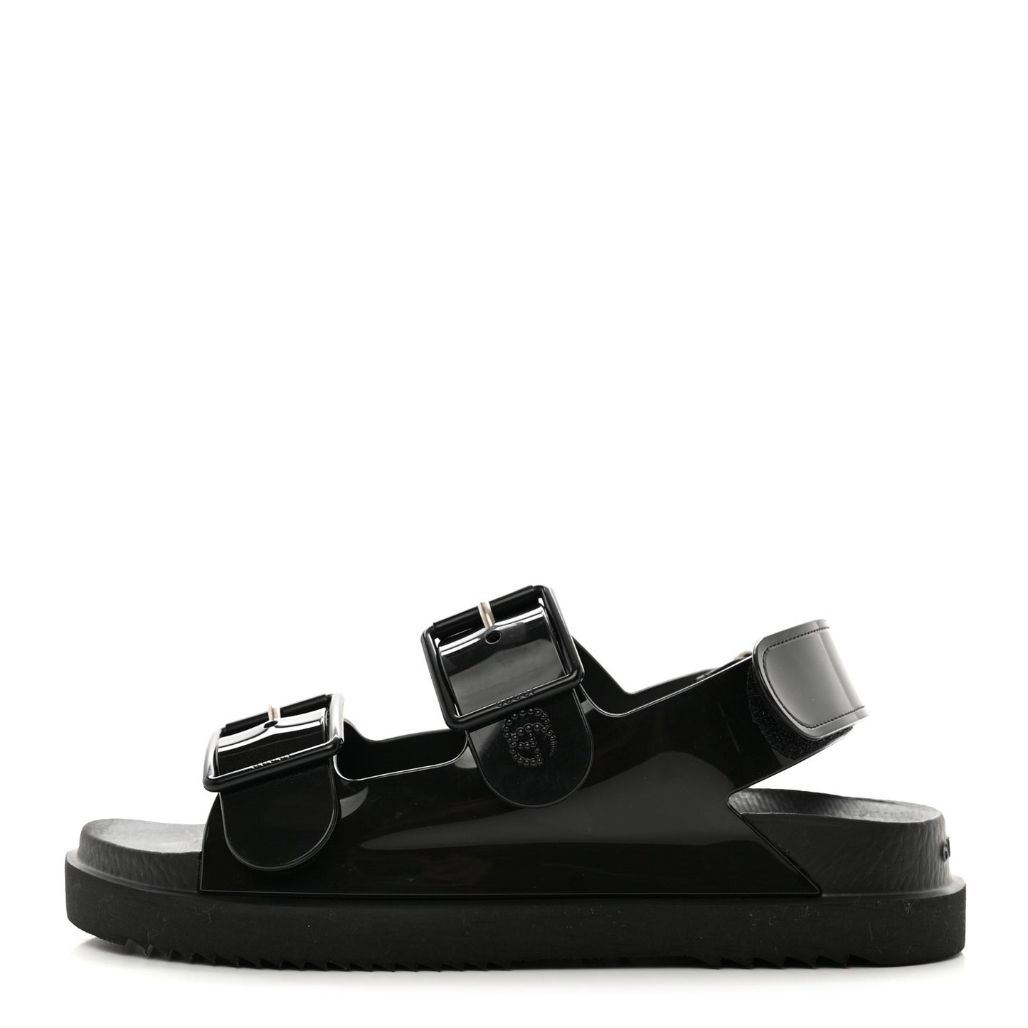 Rubber Mini Double G Womens Isla Dad Sandals 36 Black