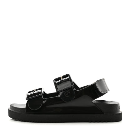 Gucci Rubber Mini Double G Womens Isla Dad Sandals 36 Black 1 of 7