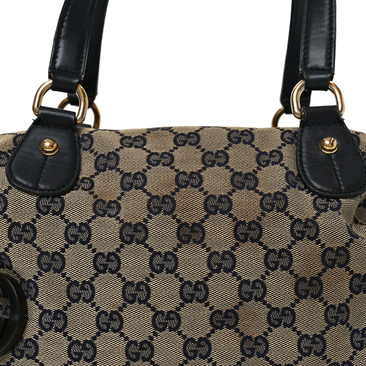 Monogram Brick Lane Small Boston Navy