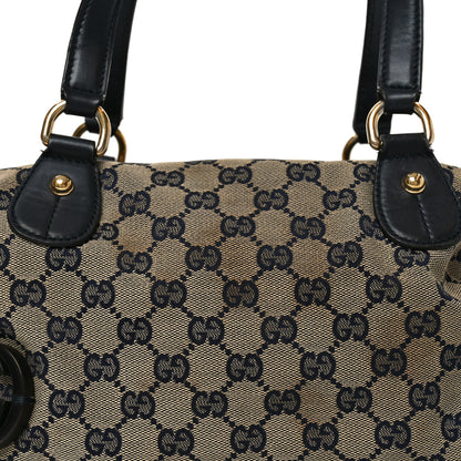 Gucci Monogram Brick Lane Small Boston Navy 8 of 11