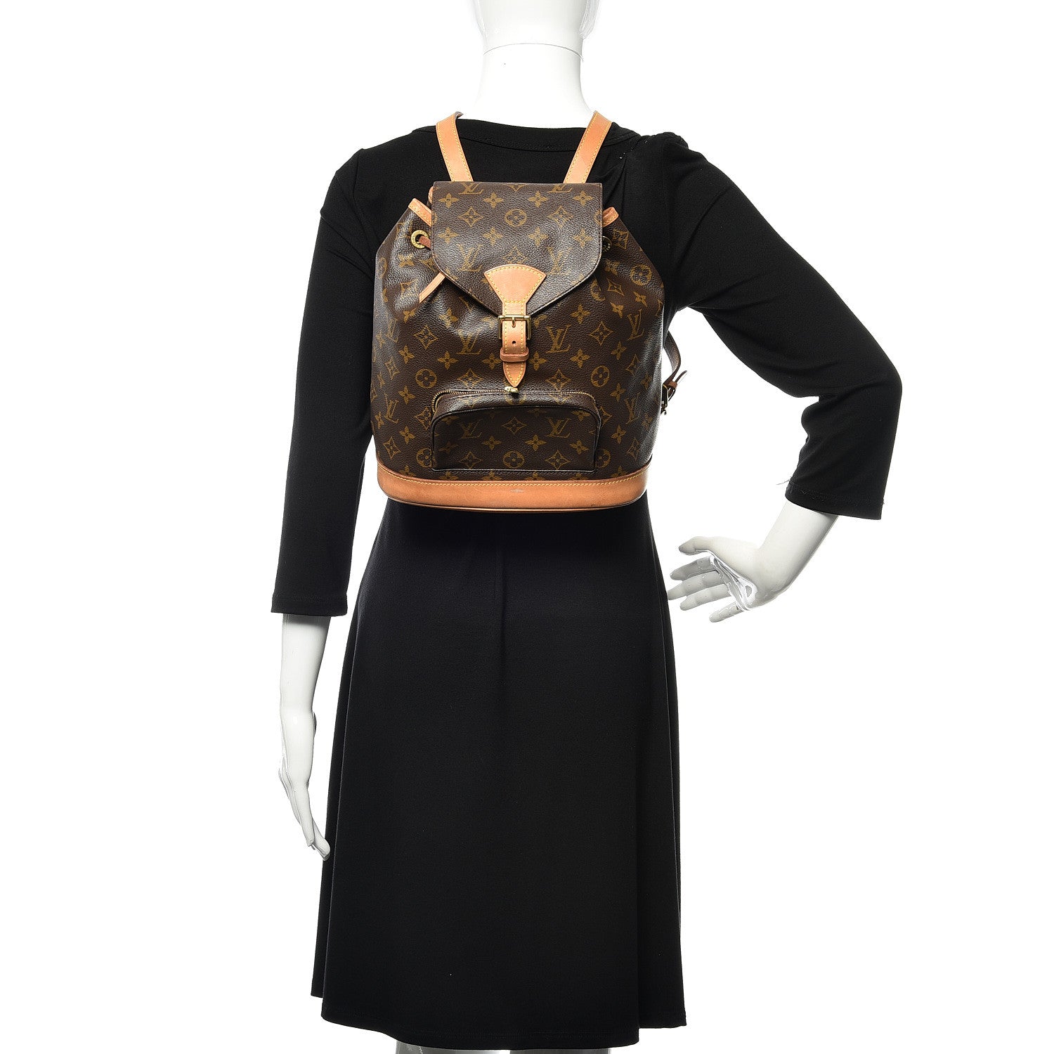 Louis Vuitton Monogram Montsouris MM Backpack 2 of 9
