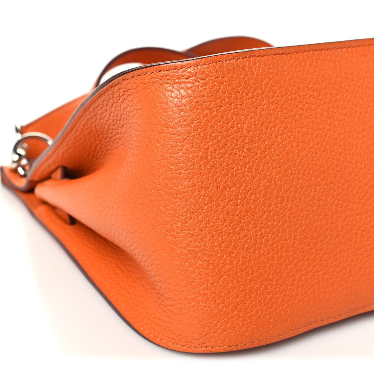 Hermes Taurillon Clemence Jypsiere 28 Orange 9 of 10