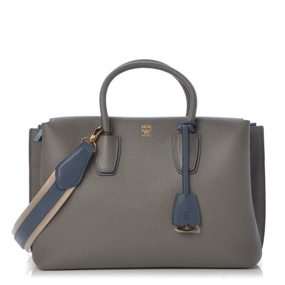 MCM Grained Calfskin Medium Milla Tote Bungee Cord 1 of 12
