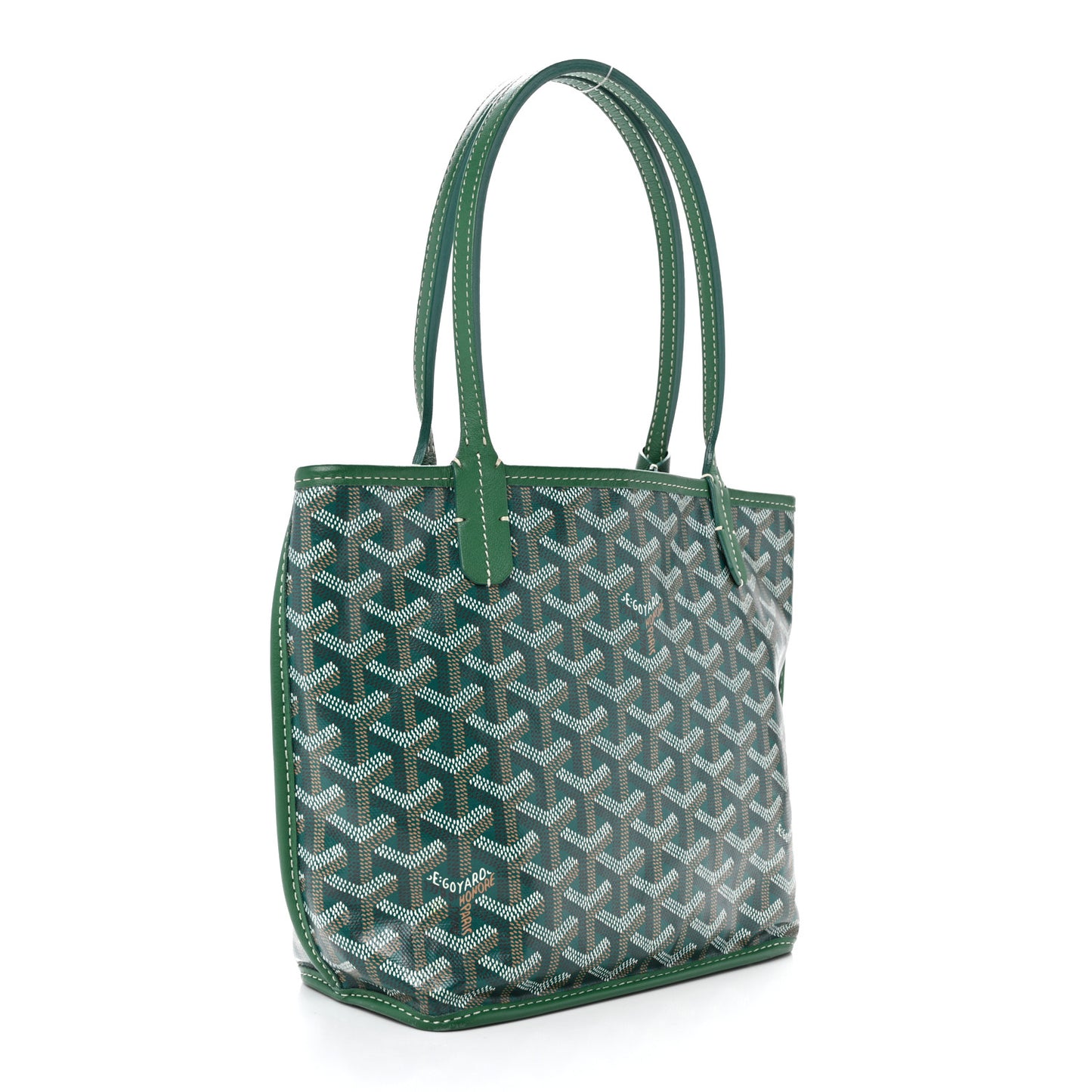Goyardine Reversible Mini Anjou Green