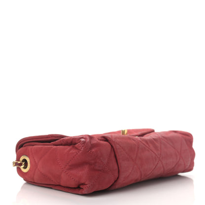 Chanel Iridescent Calfskin Quilted Small Chic Quilt Flap Red 3 of 13