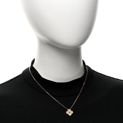 Van Cleef & Arpels 18K Yellow Gold Diamond Vintage Alhambra Pendant Necklace 2 of 6