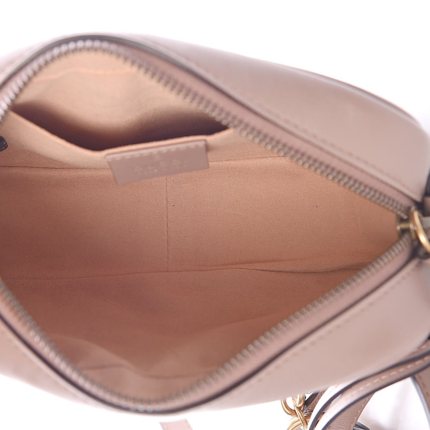 Calfskin Matelasse Mini GG Marmont Chain Shoulder Bag Nude