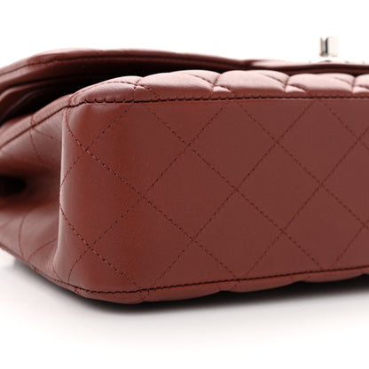 Chanel Lambskin Quilted Medium Double Flap Burgundy 9 of 10