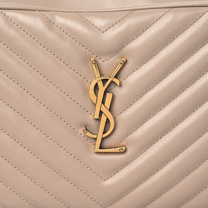 Saint Laurent Calfskin Matelasse Monogram Lou Camera Bag Dark Latte 10 of 11