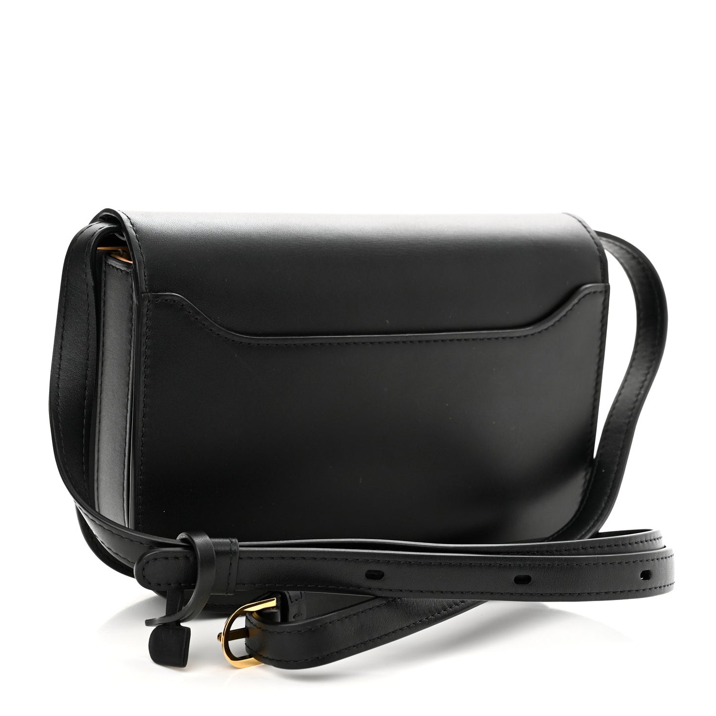 Olen Calfskin Small Lingot Crossbody Black