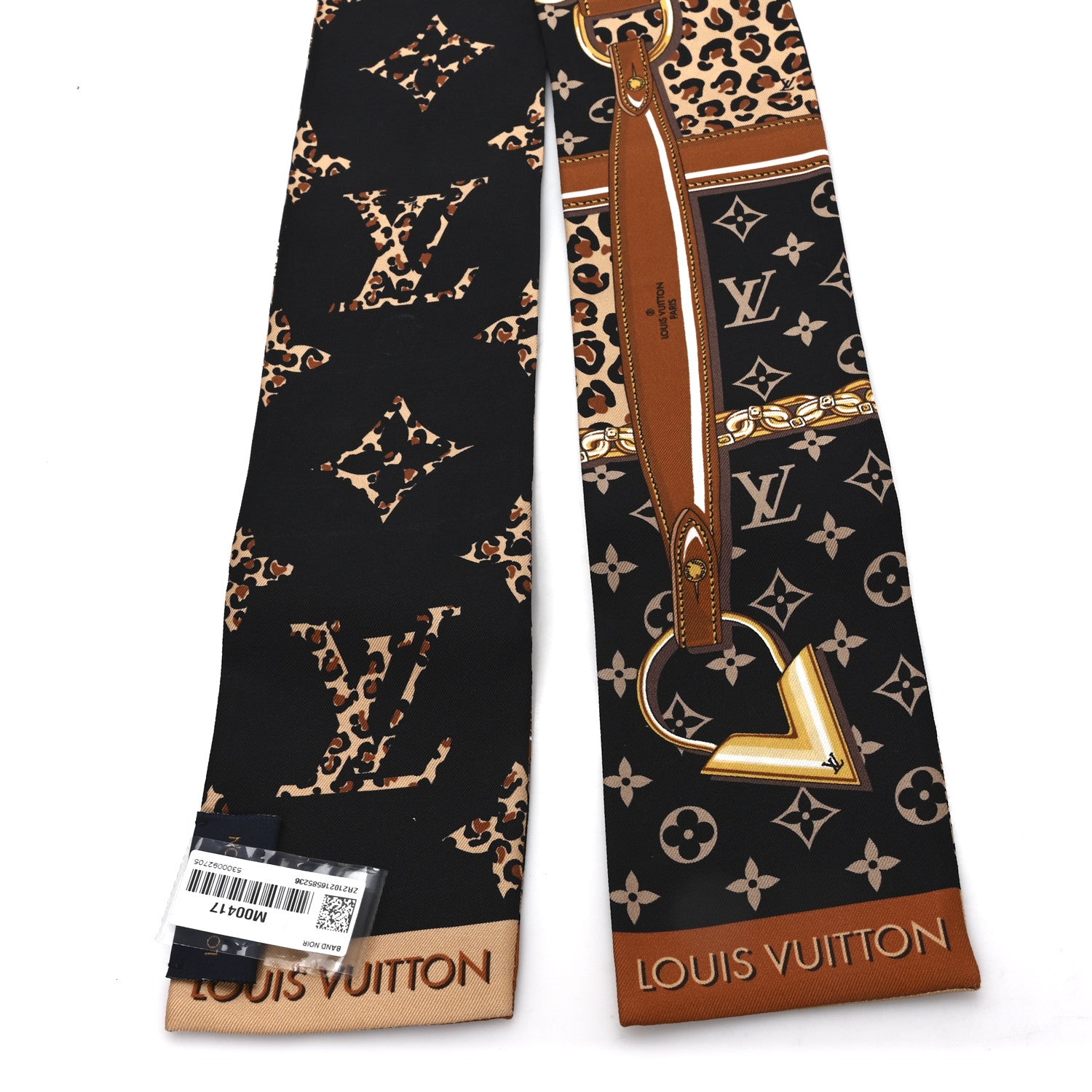 Louis Vuitton Silk Monogram Wild At Heart Bandeau Black 2 of 3