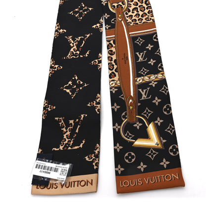 Louis Vuitton Silk Monogram Wild At Heart Bandeau Black 2 of 3
