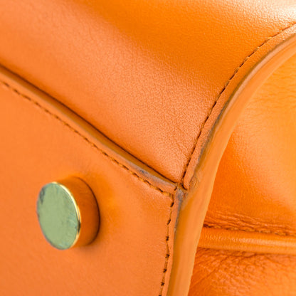 Saint Laurent Calfskin Small Sac De Jour Mandarine 9 of 12