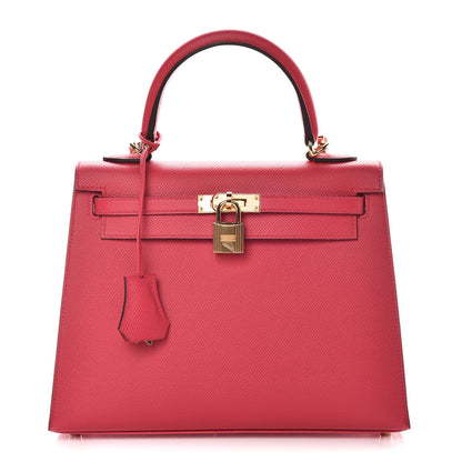 Hermes Epsom Kelly Sellier 25 Rose Extreme 1 of 37