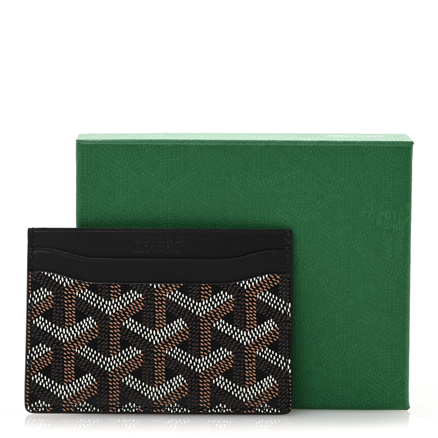 Goyardine Saint Sulpice Card Holder Black