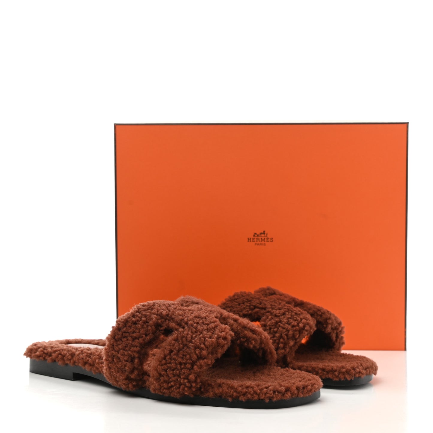 Woolskin Oran Sandals 40.5 Cognac