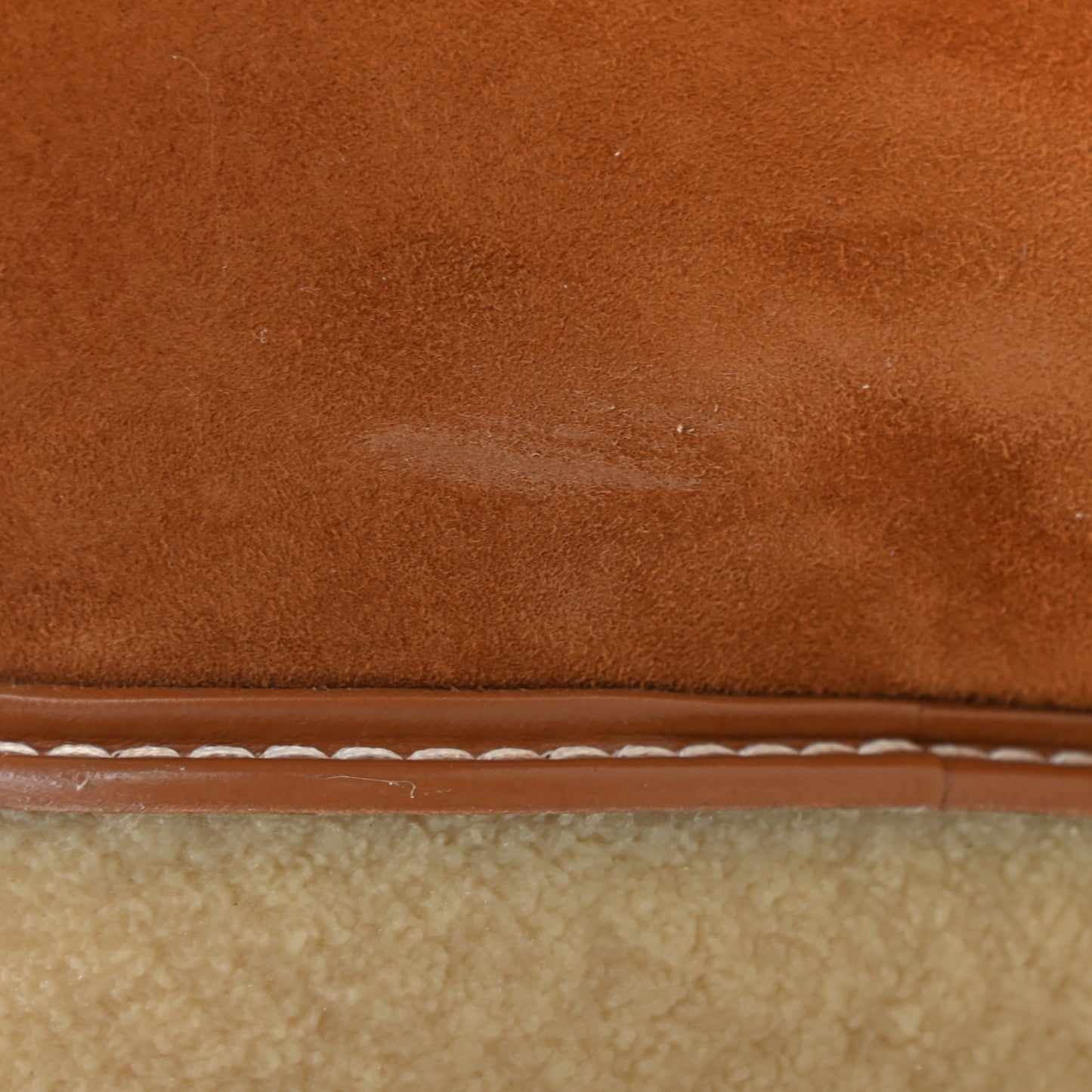 Suede Shearling Womens Discovery Ankle Boots 39.5 Camel Ecru