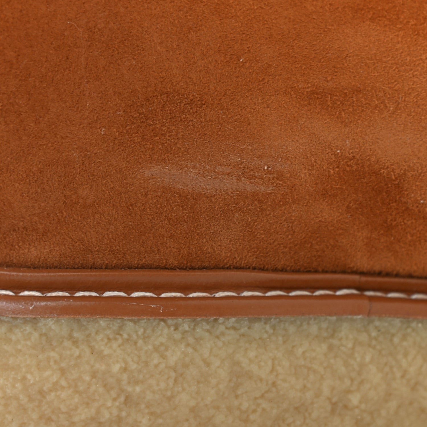 Hermes Suede Shearling Womens Discovery Ankle Boots 39.5 Camel Ecru 10 of 10