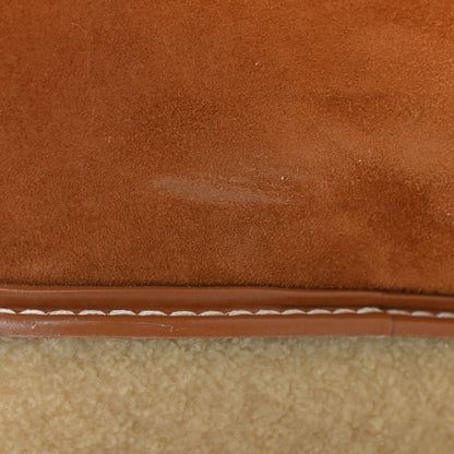 Hermes Suede Shearling Womens Discovery Ankle Boots 39.5 Camel Ecru 10 of 10