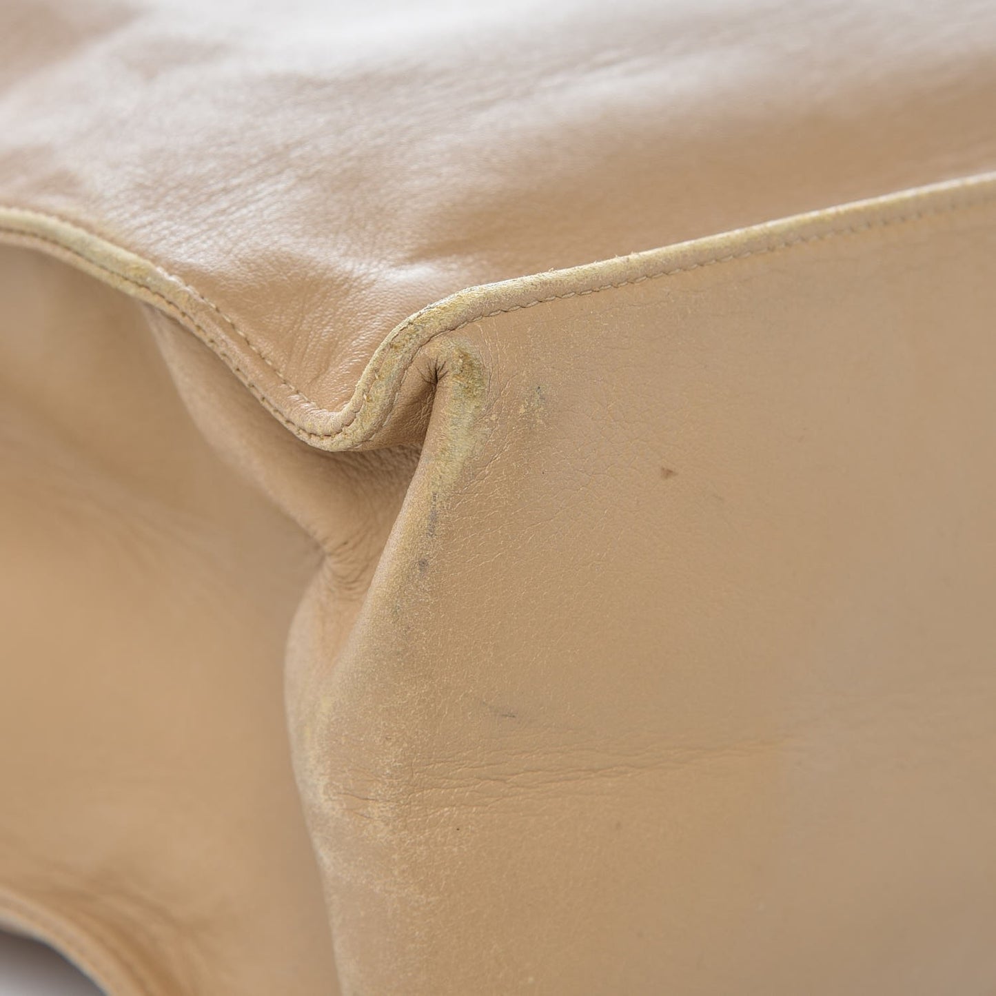 Lambskin Jumbo CC Shoulder Bag Beige