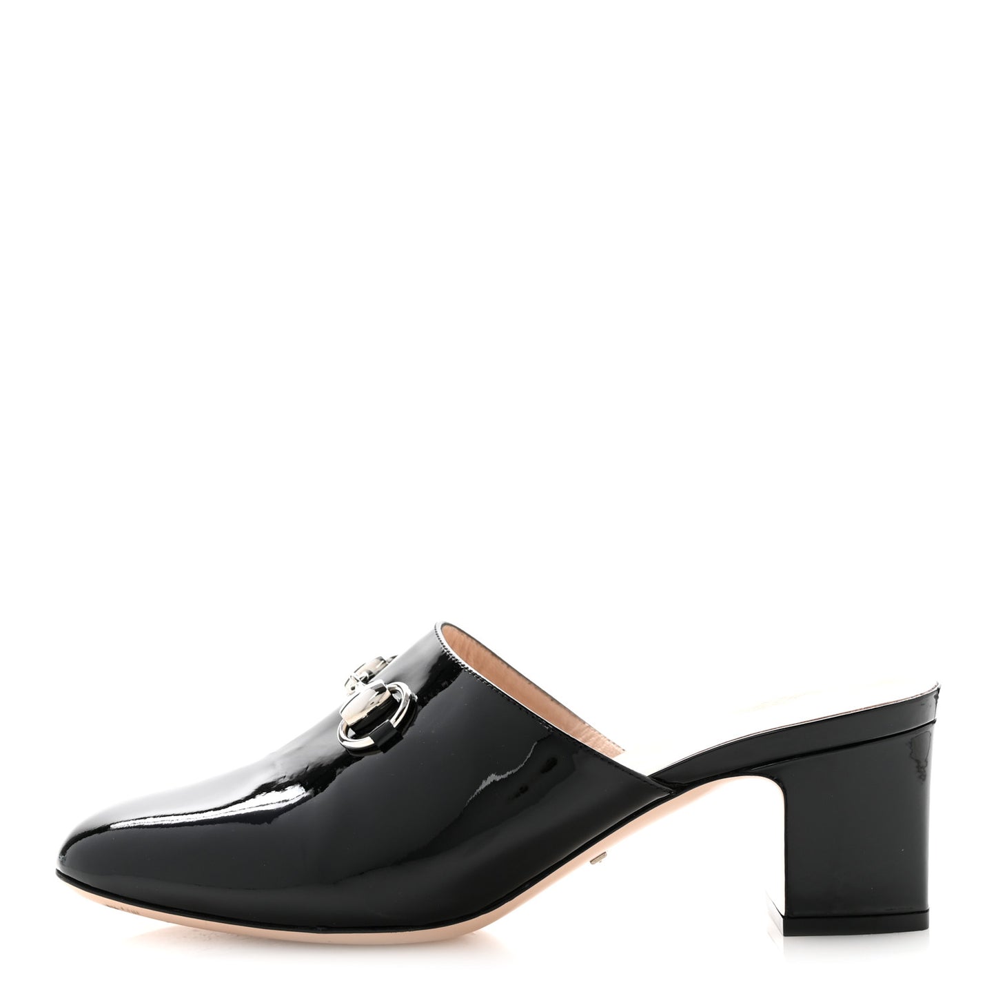 Patent Lexi Horsebit Mules 39 Black