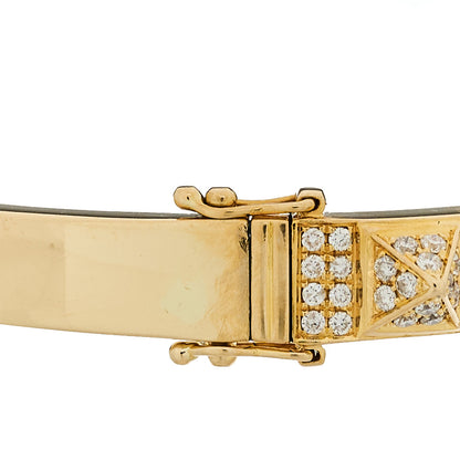 Anita Ko 18K Rose Gold Diamond Spikes Oval Bangle Bracelet 3 of 5
