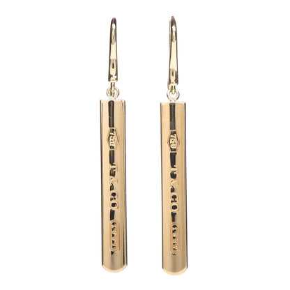 Tiffany 18K Yellow Gold 1837 Bar Drop Earrings 1 of 4