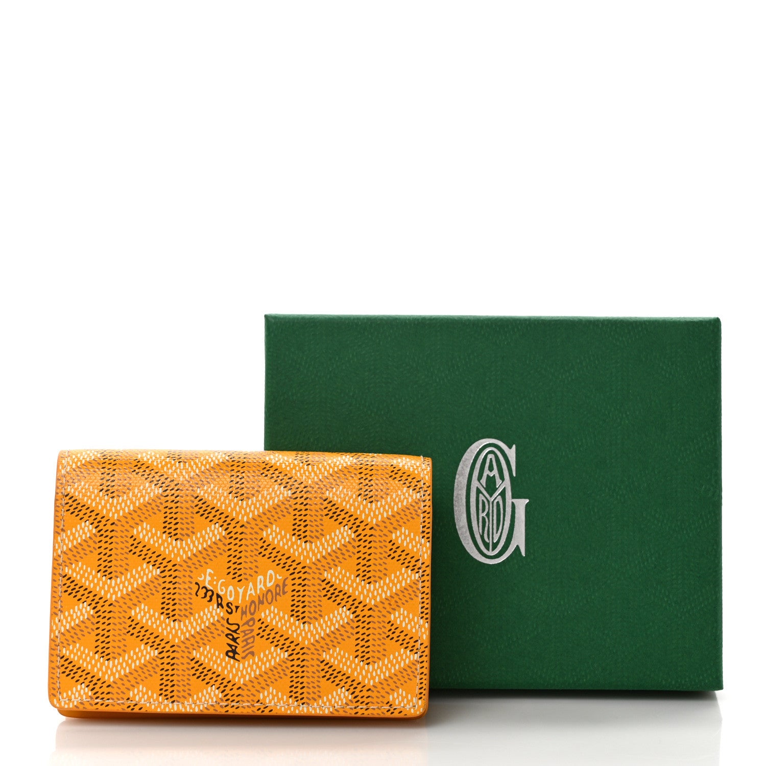 Goyard Goyardine Business Card Holder Yellow 7 of 7