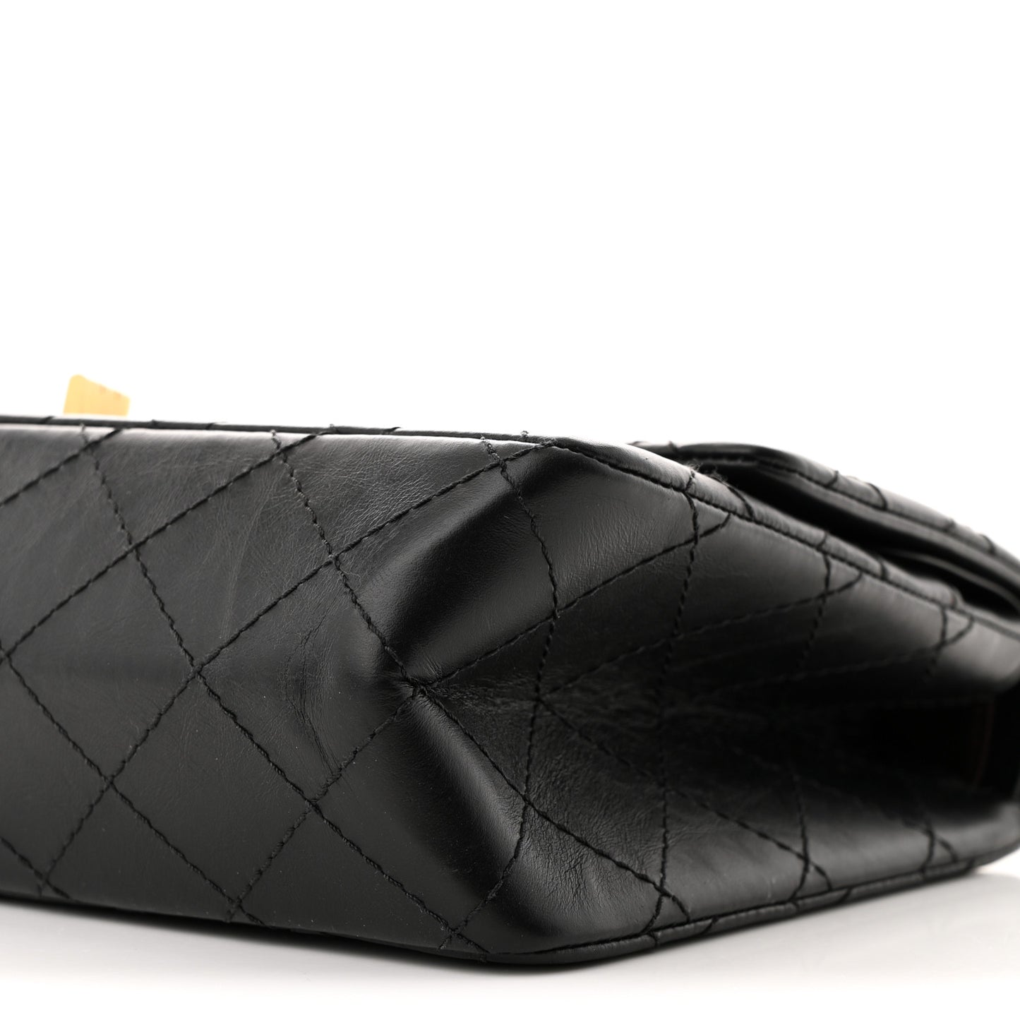 Aged Calfskin Quilted 2.55 Reissue 226 Flap Black