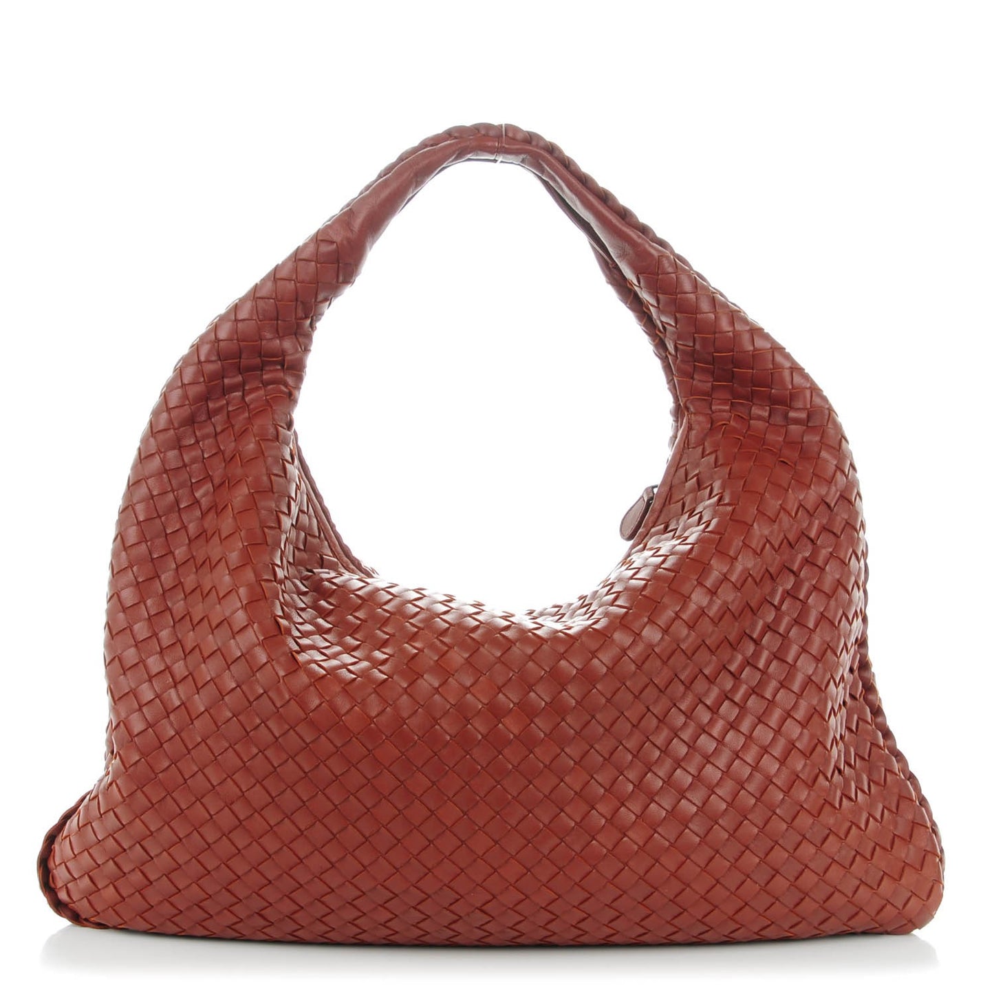 Nappa Intrecciato Large Veneta Hobo Brique