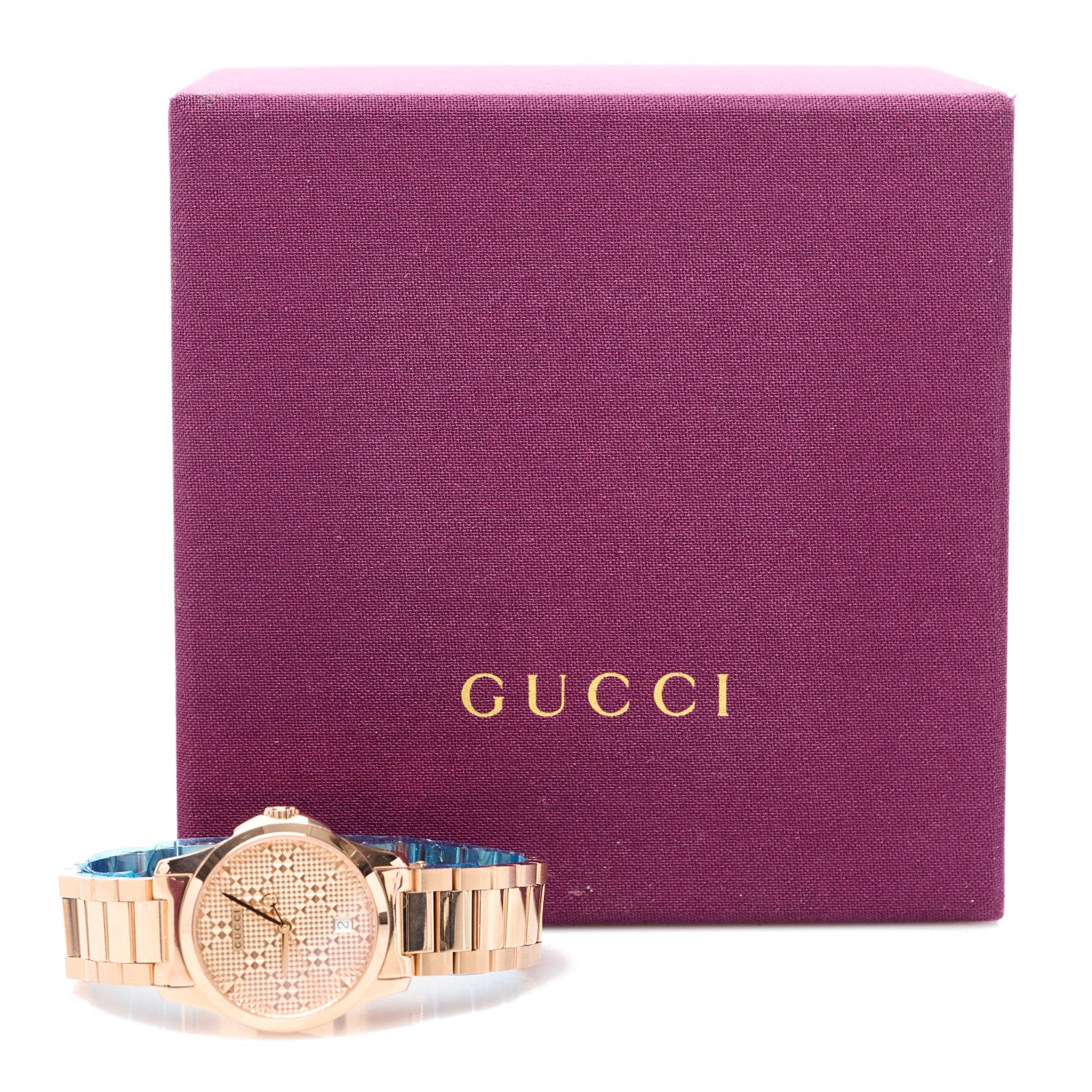 Gucci Stainless Steel 27mm G-Timeless Diamante Quartz Watch Rose 5 of 5