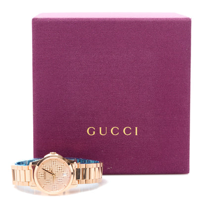 Gucci Stainless Steel 27mm G-Timeless Diamante Quartz Watch Rose 5 of 5