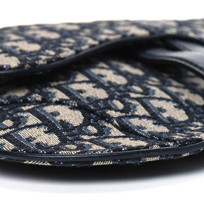 Christian Dior Oblique Saddle Belt Bag Blue 7 of 8