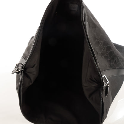 Gucci Nylon Monogram Oversized Overnight Bag Black 5 of 7