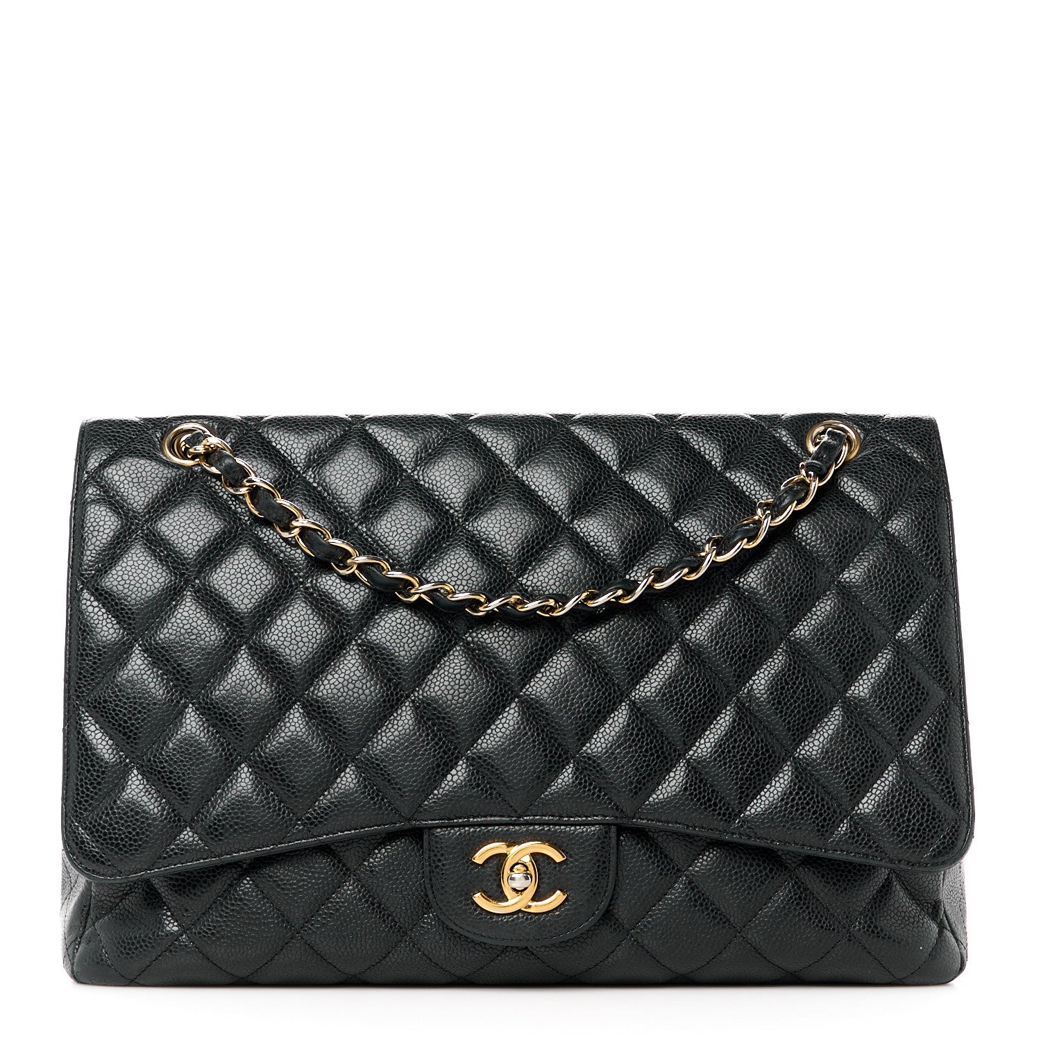 Chanel Caviar Quilted Maxi Single Flap Black 1 of 12