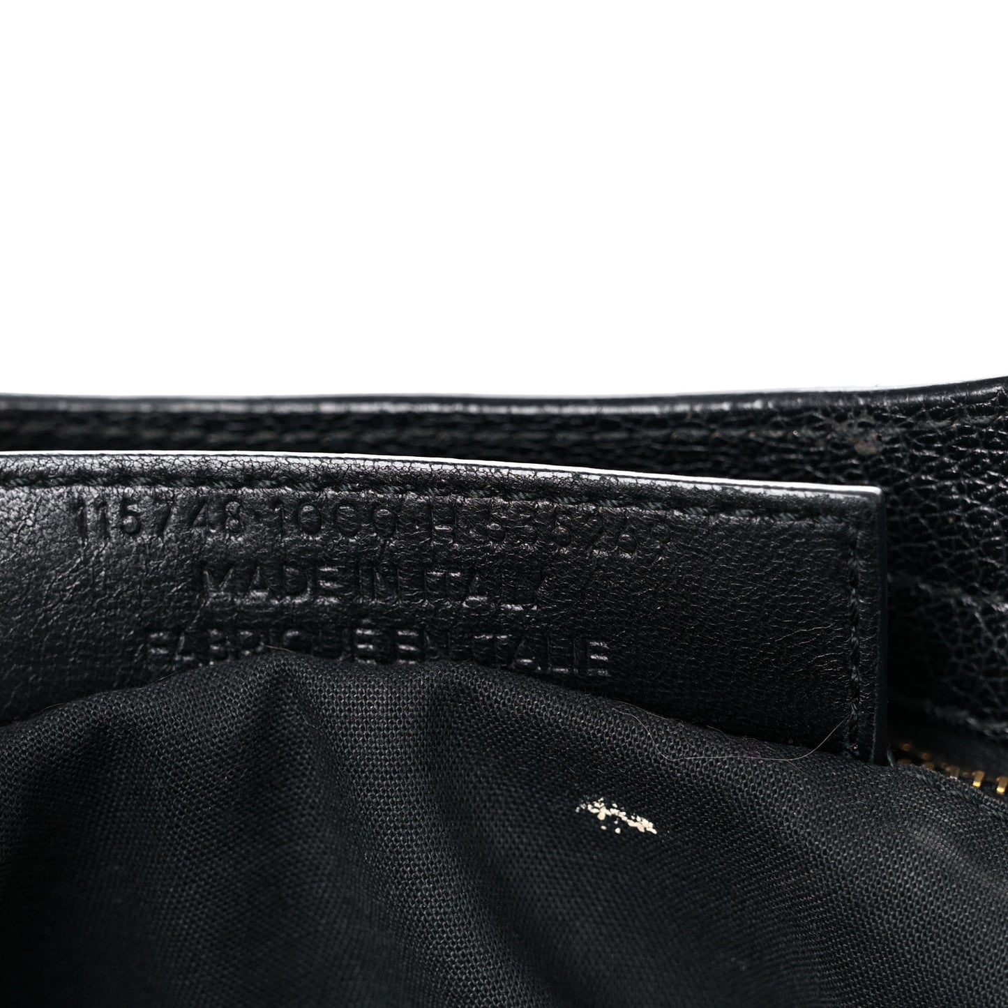 Chevre Gold Metallic Edge Hardware City Black