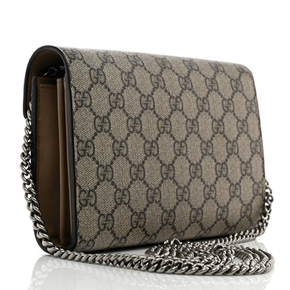 Gucci GG Supreme Monogram Mini Dionysus Chain Wallet Beige Taupe 2 of 10