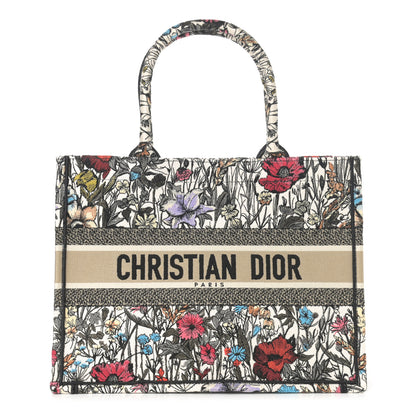 Christian Dior Canvas Embroidered Medium Mille Fleurs Book Tote Multicolor 1 of 11