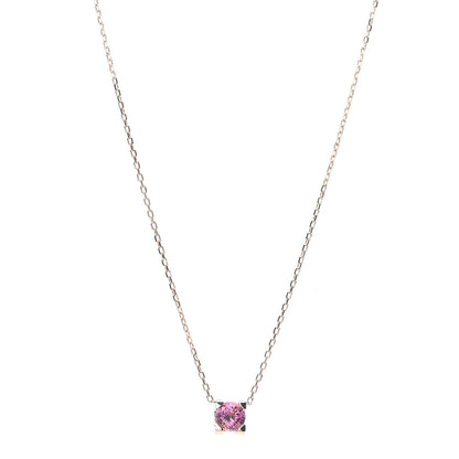 Cartier 18K Pink Gold Pink Tourmaline C De Pendant Necklace 1 of 5